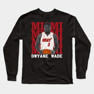 Miami Heat Dwyane Wade Long Sleeve T-Shirt